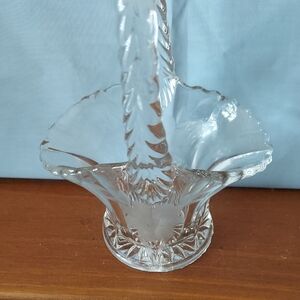 Elegant Clear Glass Basket